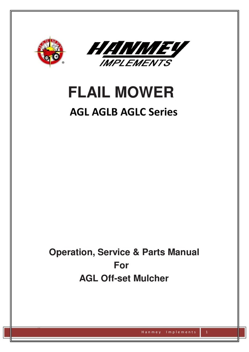 Hanmey Implements AGL Series Operation, service & parts manual