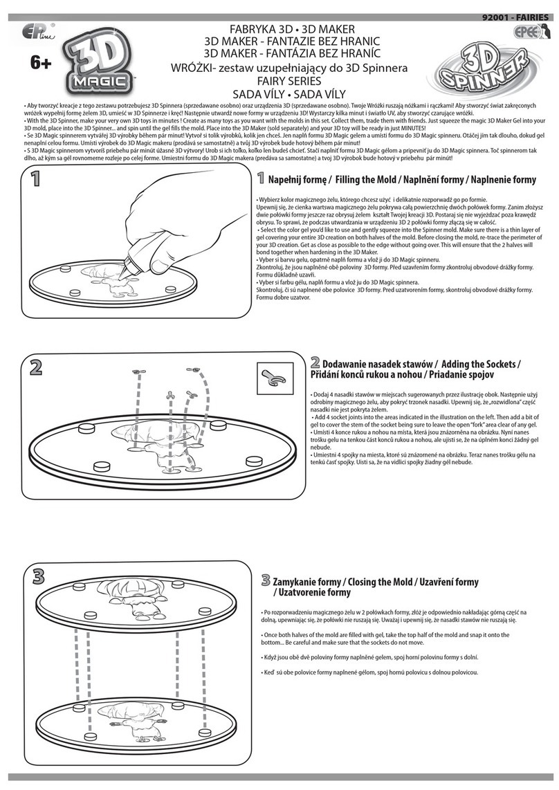 3D Magic 3D Spinner FAIRY Series quick start guide