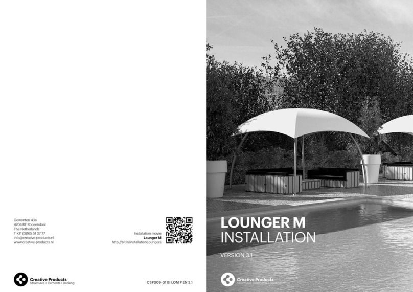 Creative Products LOUNGER M Installation Creative Products LOUNGER M Installation