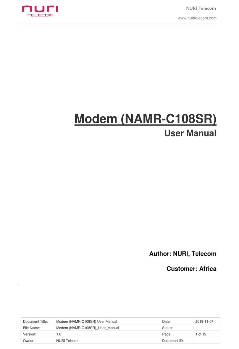NURI NAMR-C108SR user manual