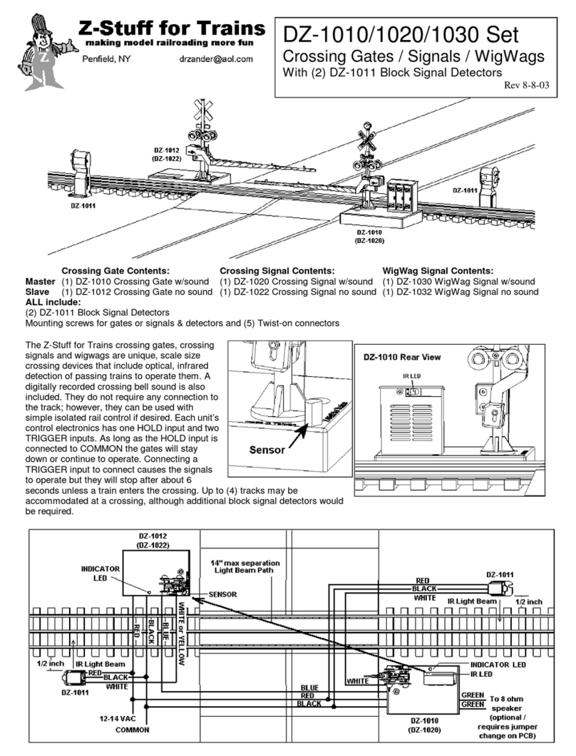 Z-Stuff for Trains DZ-1010 manual