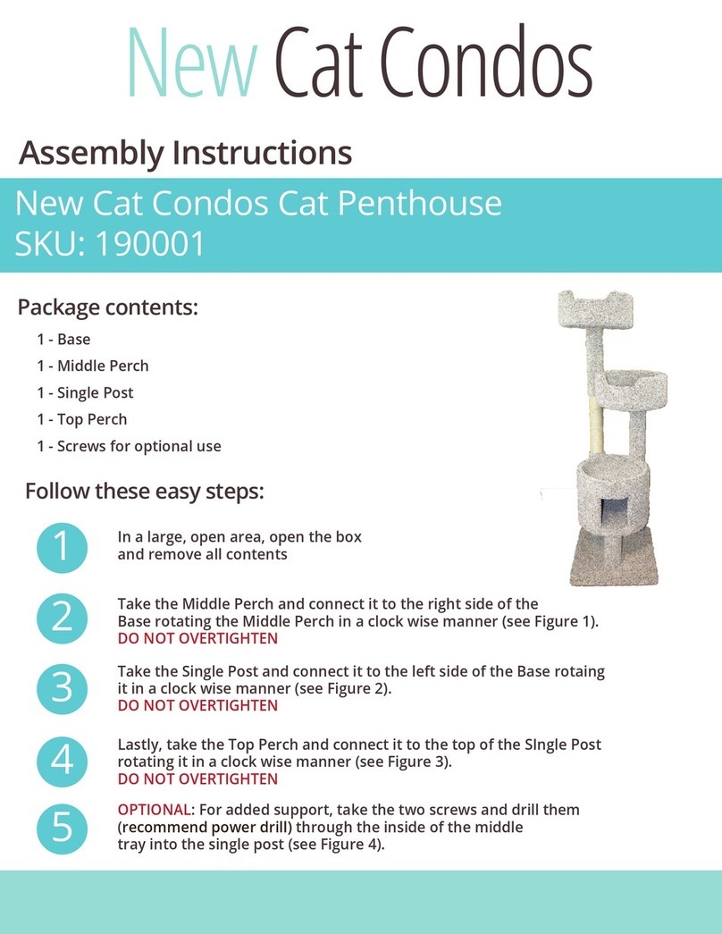New Cat Condos 190001 Assembly instructions