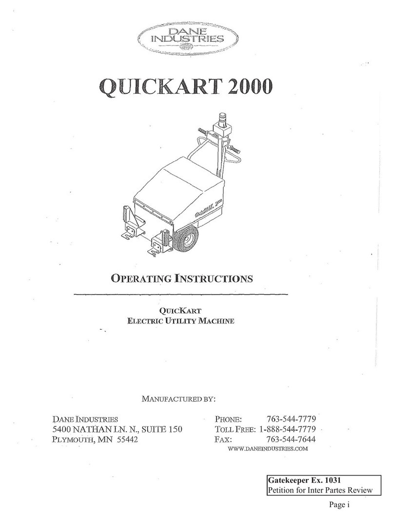 Dane Industries QuicKart 2000 operating instructions