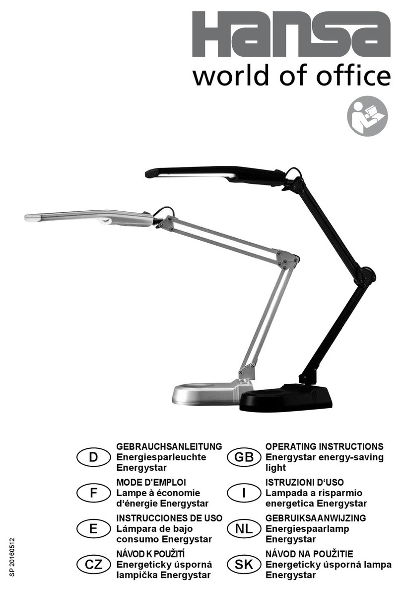 Styro Hansa Energystar operating instructions