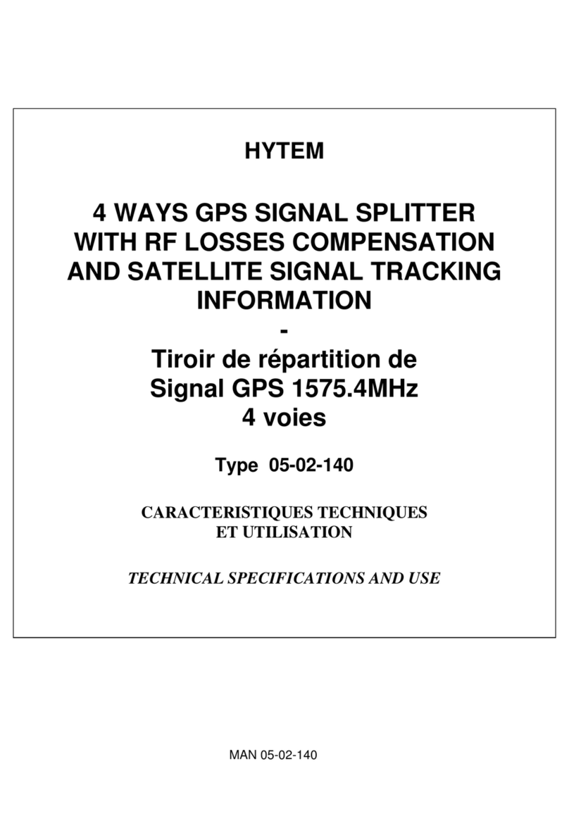 HYTEM 05-02-140 Product specifications and user's guide