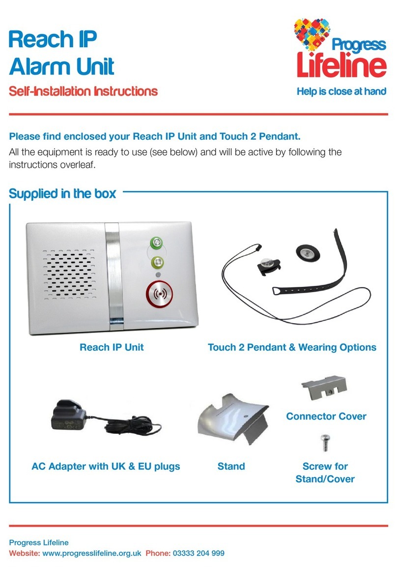 Progress Lifeline Reach IP SELF-INSTALLATION INSTRUCTIONS Progress Lifeline Reach IP SELF-INSTALLATION INSTRUCTIONS