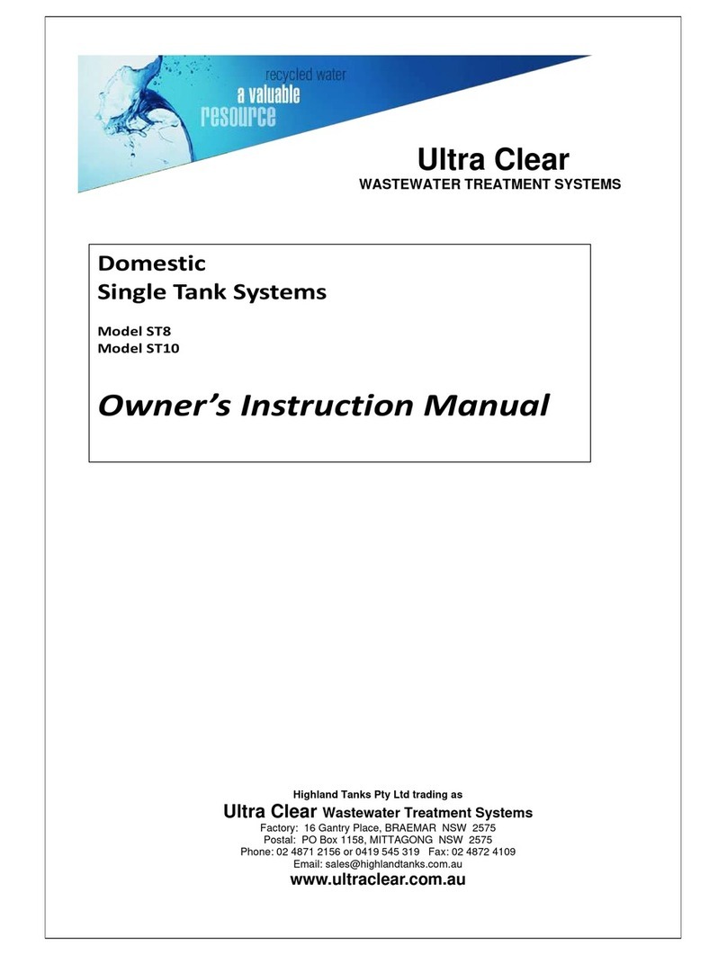 Ultra Clear ST8 Owner's instruction manual Ultra Clear ST8 Owner's instruction manual