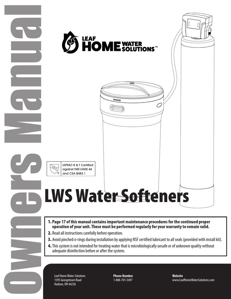 Leaf Home Water Solutions LWS1.0 owner's manual Leaf Home Water Solutions LWS1.0 owner's manual