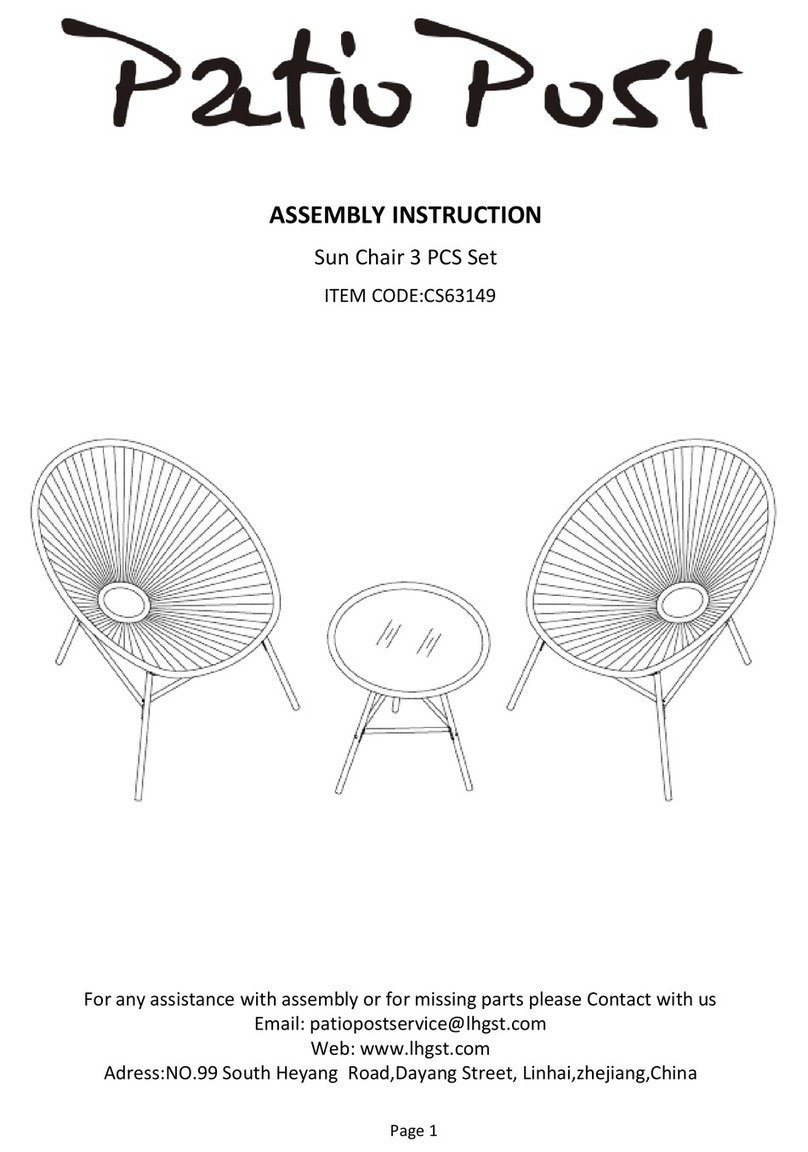 Patio Post CS63149 User manual