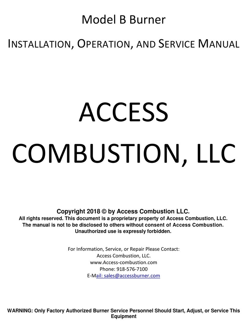 Access Combustion B Installation, operation and service manual
