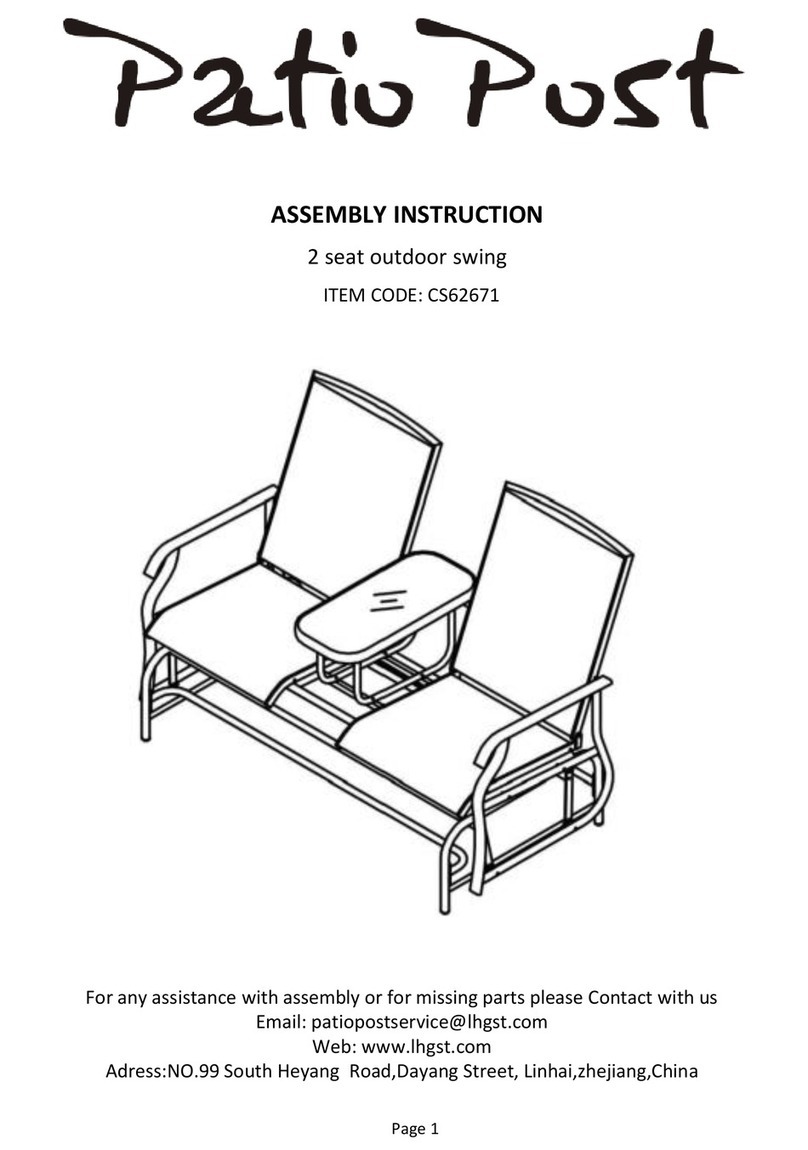 Patio Post CS62671 Assembly instruction