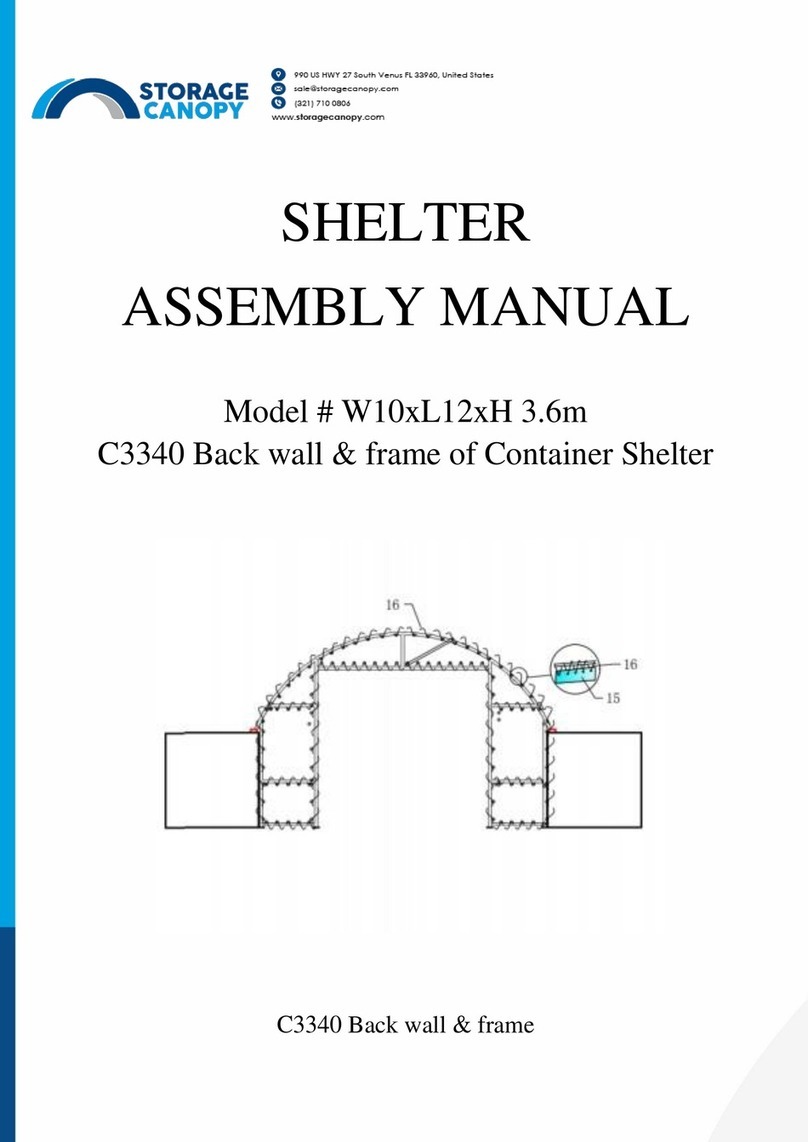 Storage Canopy C3340 Assembly manual