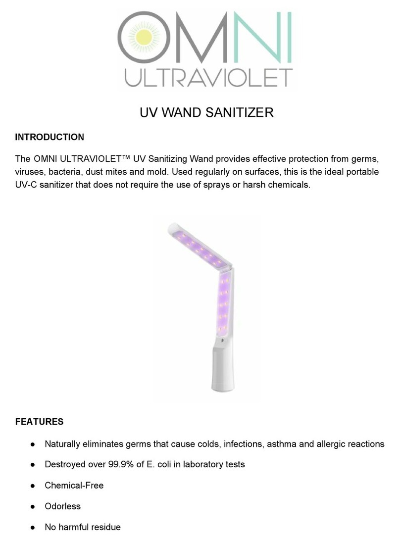 Omni Ultraviolet UV WAND SANITIZER User manual