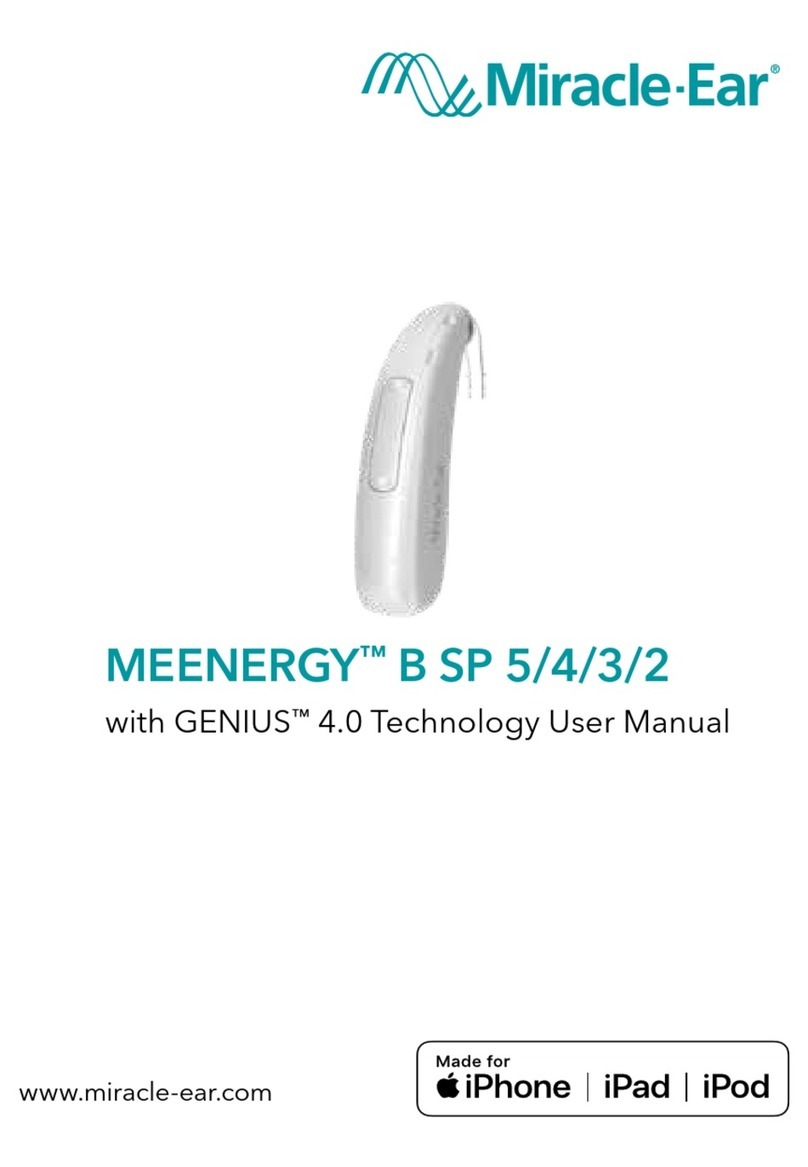 Miracle-Ear MEENERGY B SP 5 User manual