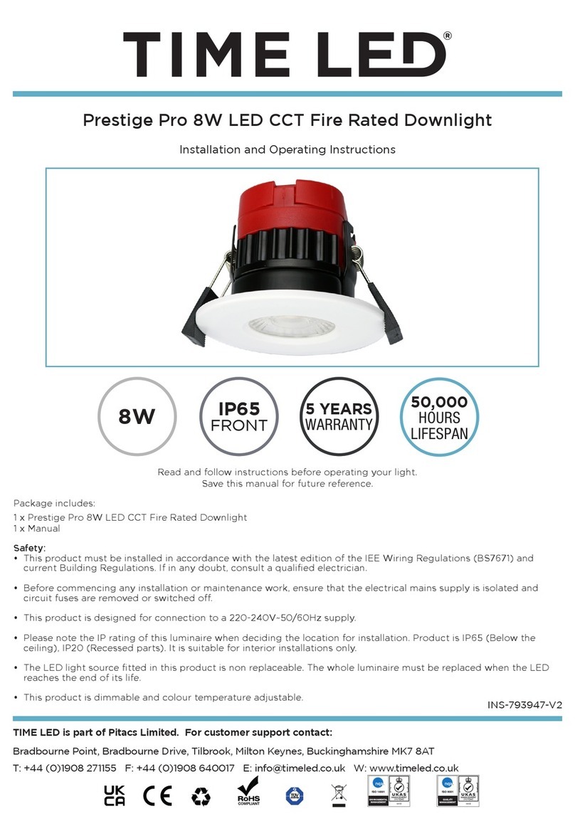 TIME LED Prestige Pro User manual