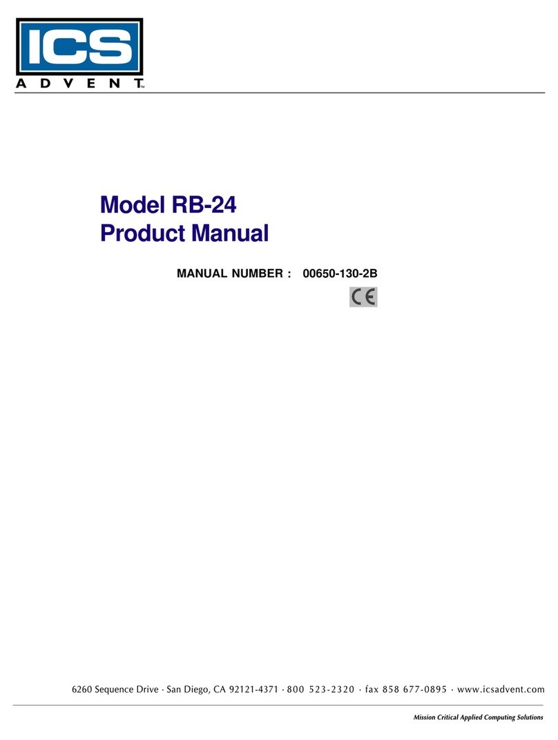 ICS Advent RB-24 User manual