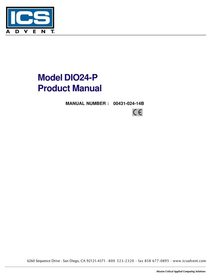 ICS Advent DIO24-P User manual