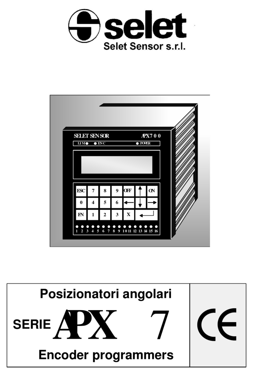 Selet Sensor APX 7 Series manual