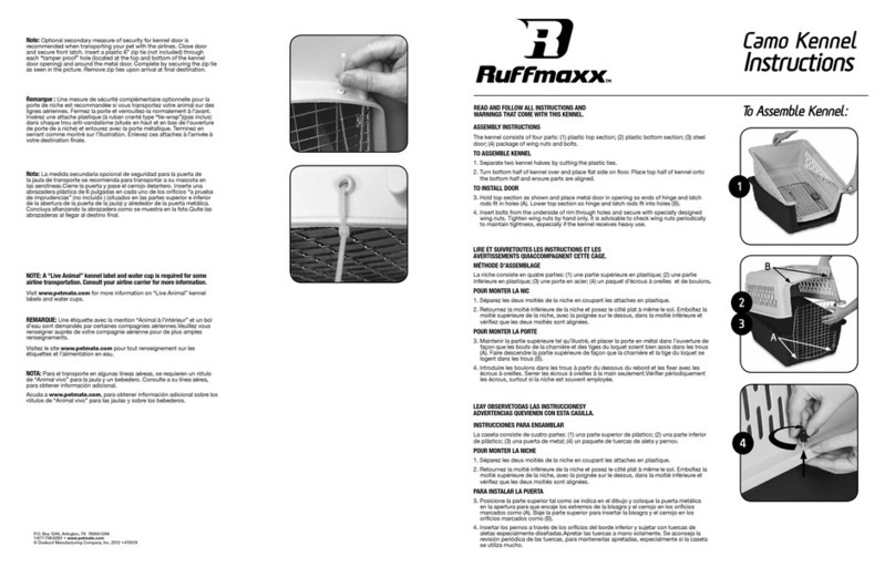 Ruffmaxx Camo Kennel instructions