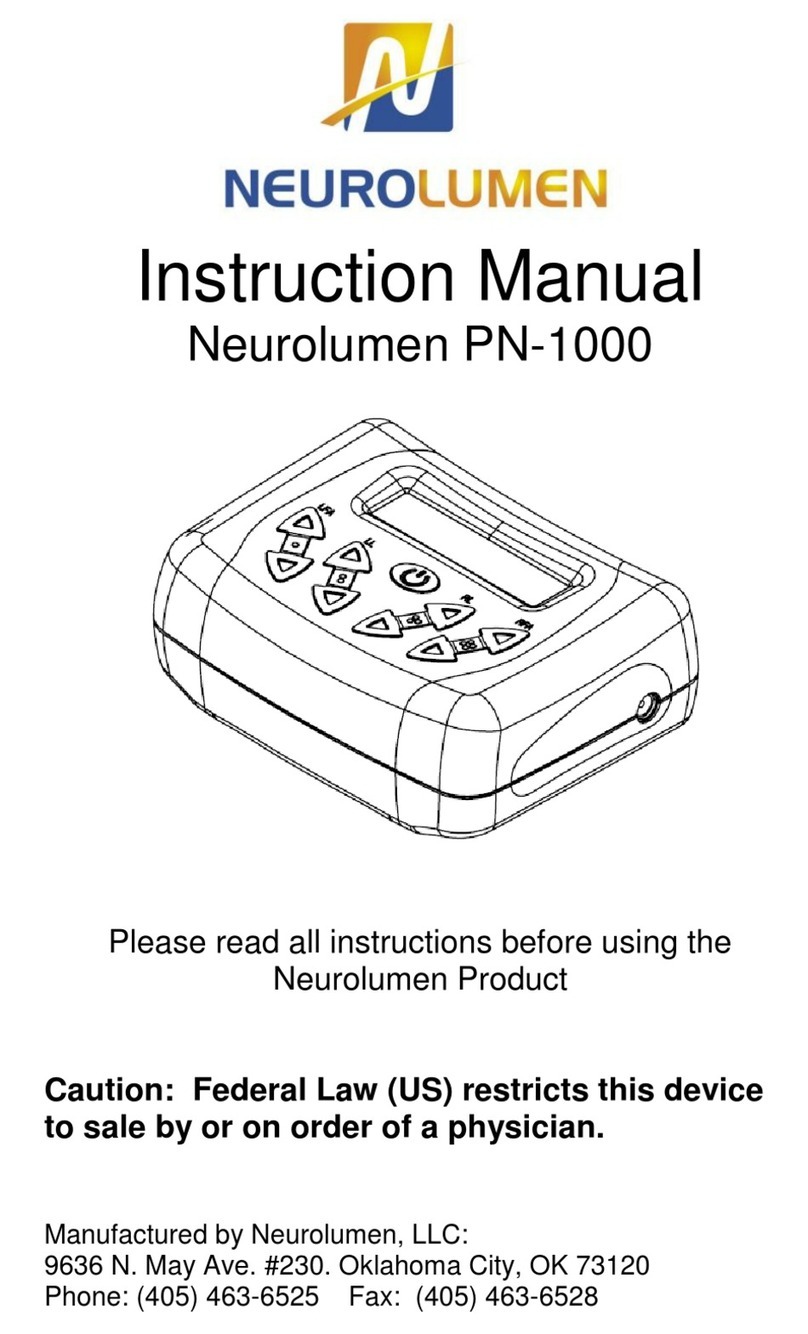 Neurolumen PN-1000 instruction manual