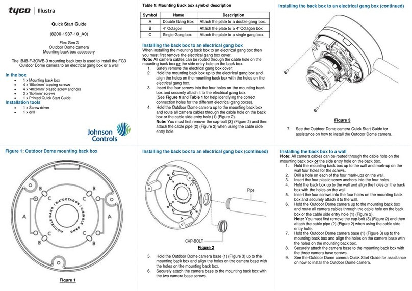 Tyco Illustra Flex Gen 3 quick start guide