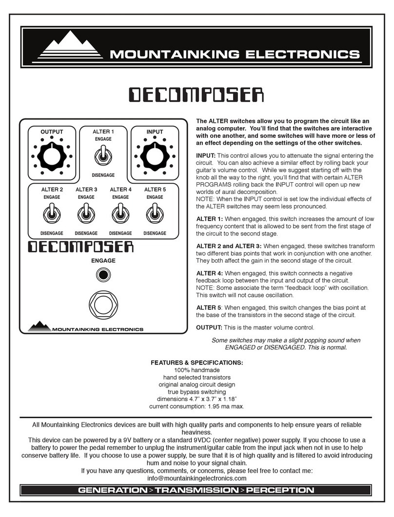 Mountainking Electronics DECOMPOSER quick start guide Mountainking Electronics DECOMPOSER quick start guide