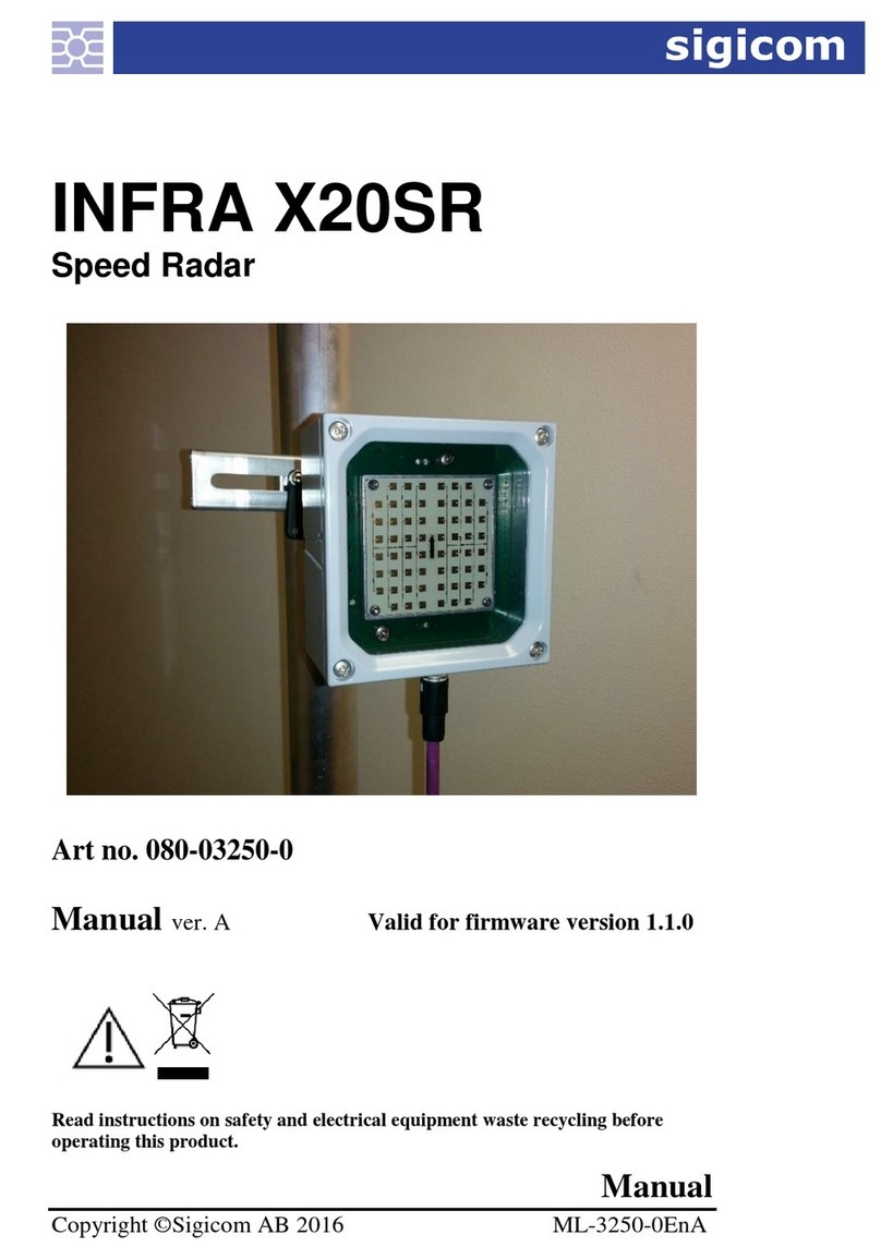 Sigicom INFRA X20SR manual