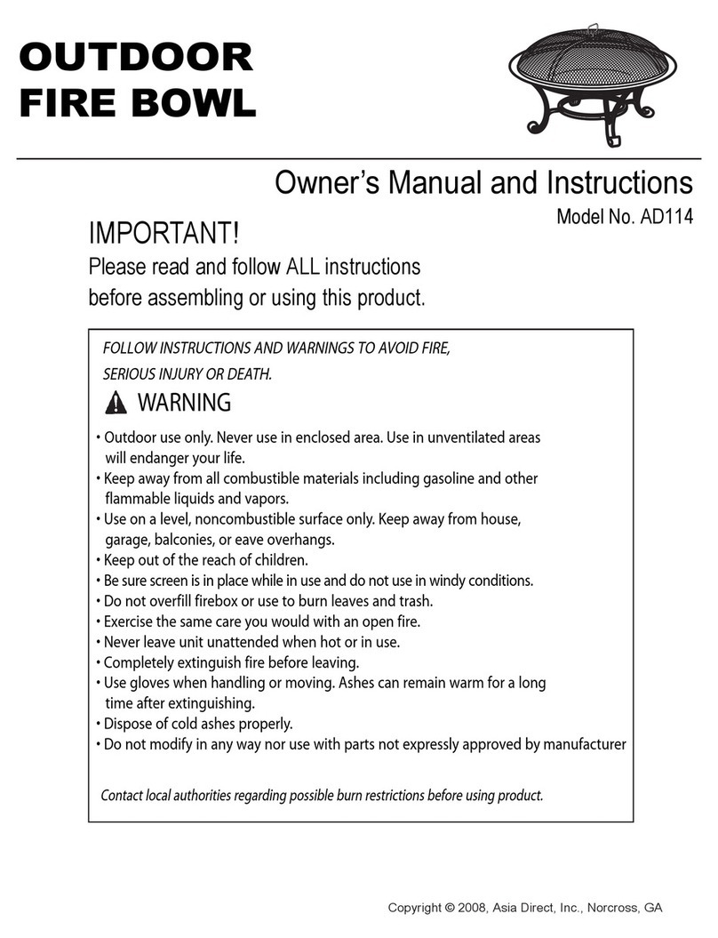 Asia Direct AD114 Owner's manual and instructions