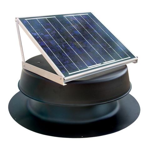 Elite Solar Systems ELITE SOLAR POWERED ATTIC FAN installation guide