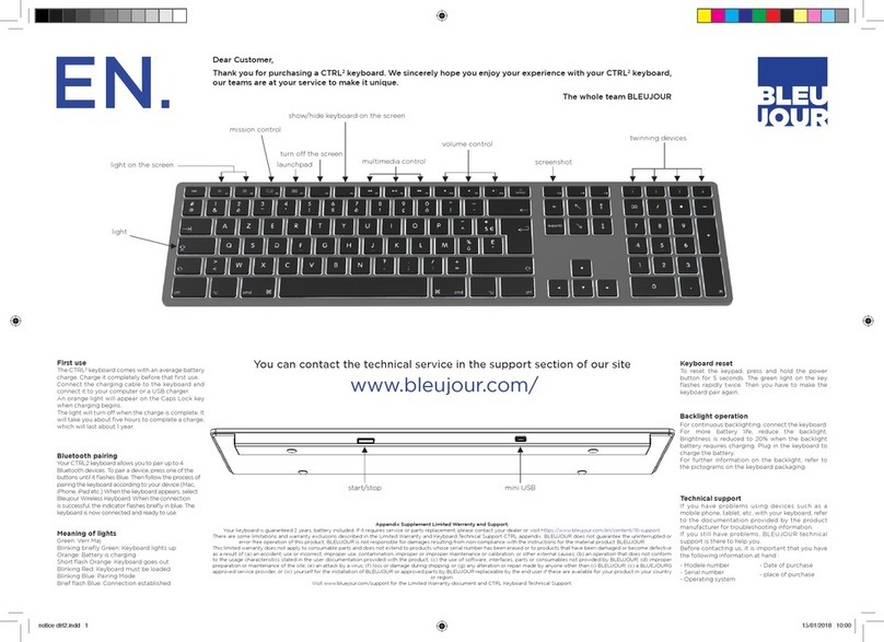 Bleujour CTRL2 User manual