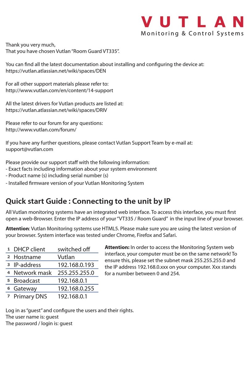 Vutlan VT335 quick start guide