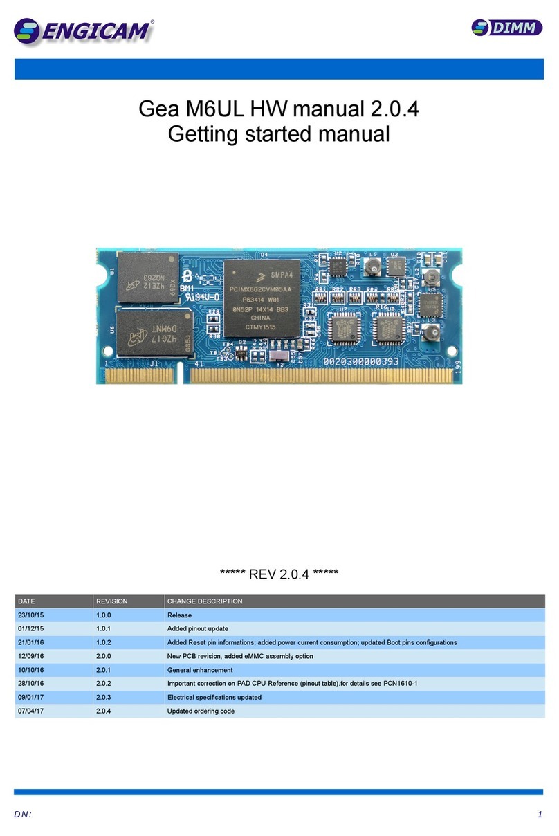 ENGICAM Gea M6UL HW Parts list manual