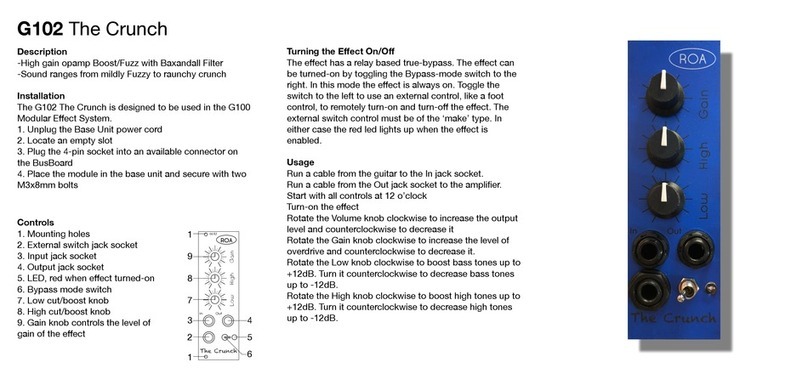 ROA G102 The Crunch manual