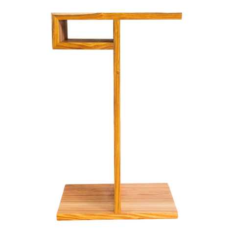 3x3 custom Over Arm Side Table with Storage manual