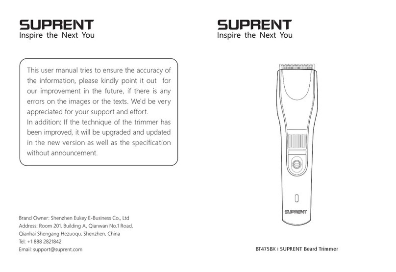 SUPRENT BT475BX quick start guide