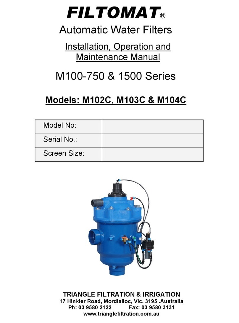 FILTOMAT M100C Series Installation, operation and maintenance manual