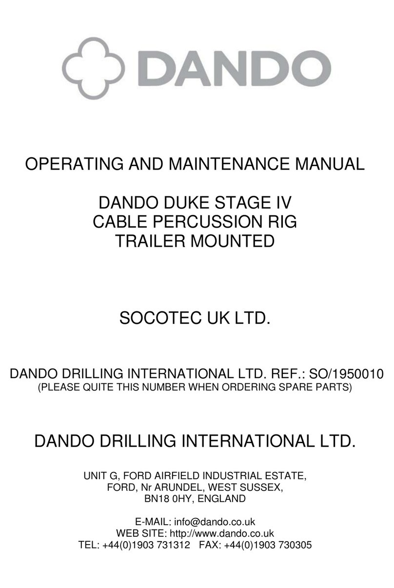 Dando DUKE STAGE IV Operating and maintenance manual
