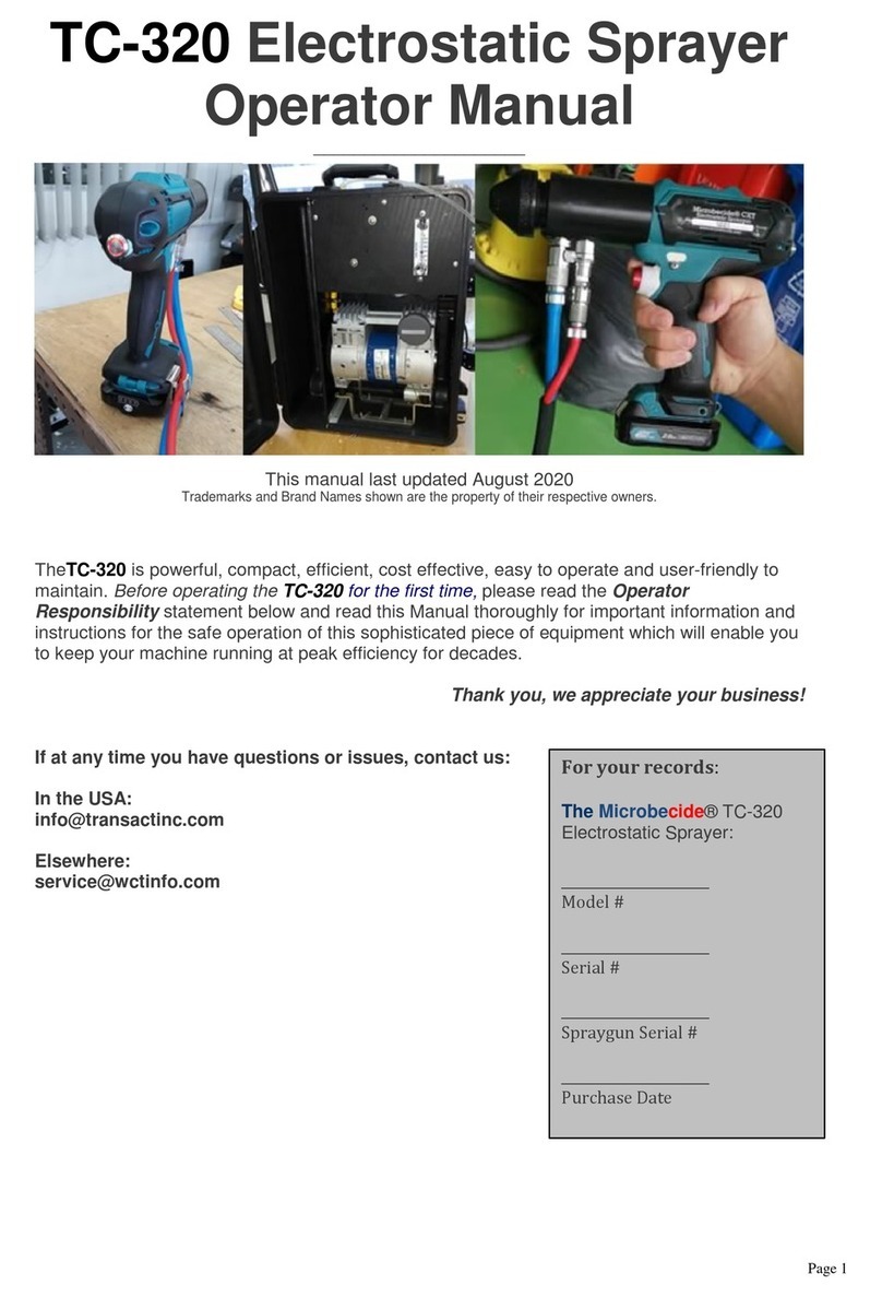 Microbecide TC-320 User manual