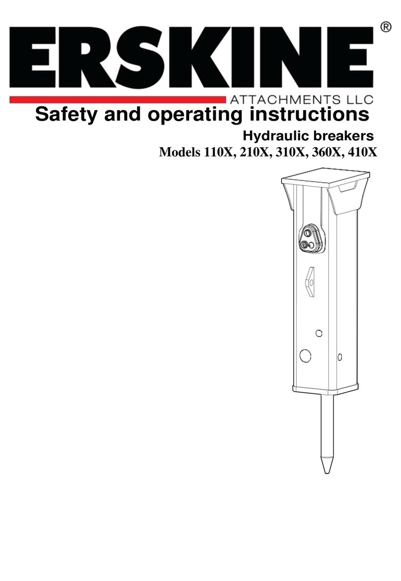Erskine Attachments 110X Safety and operating instructions Erskine Attachments 110X Safety and operating instructions