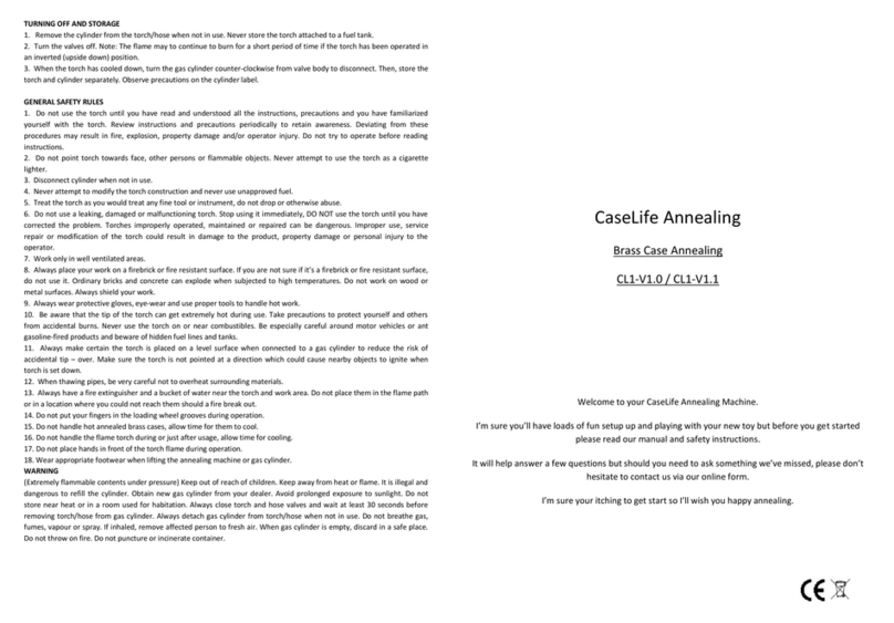 CaseLife Annealing CL1-V1.0 manual