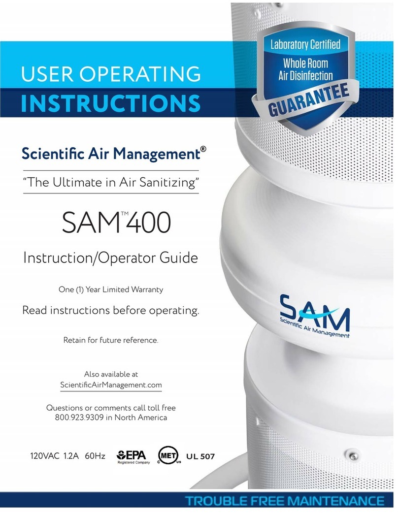 Scientific Air Management SAM 400 instructions Scientific Air Management SAM 400 instructions