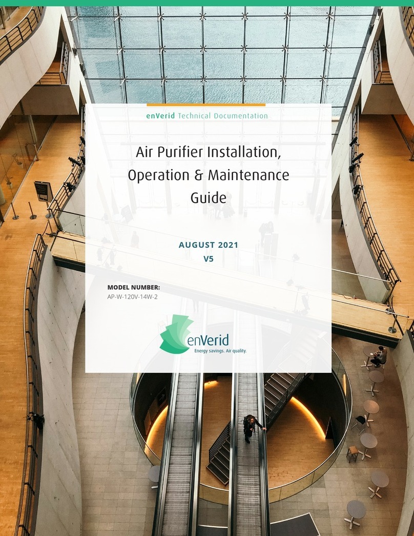 enVerid AP-W-120V-14W-2 Installation, operation, maintenance guide