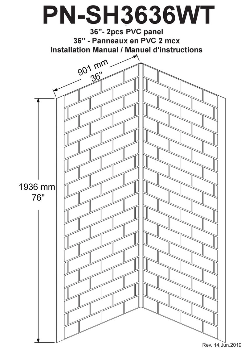 Nadoli PN-SH3636WT installation manual