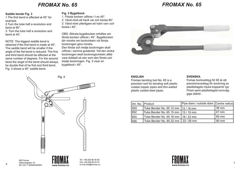 Fromax 65 quick start guide