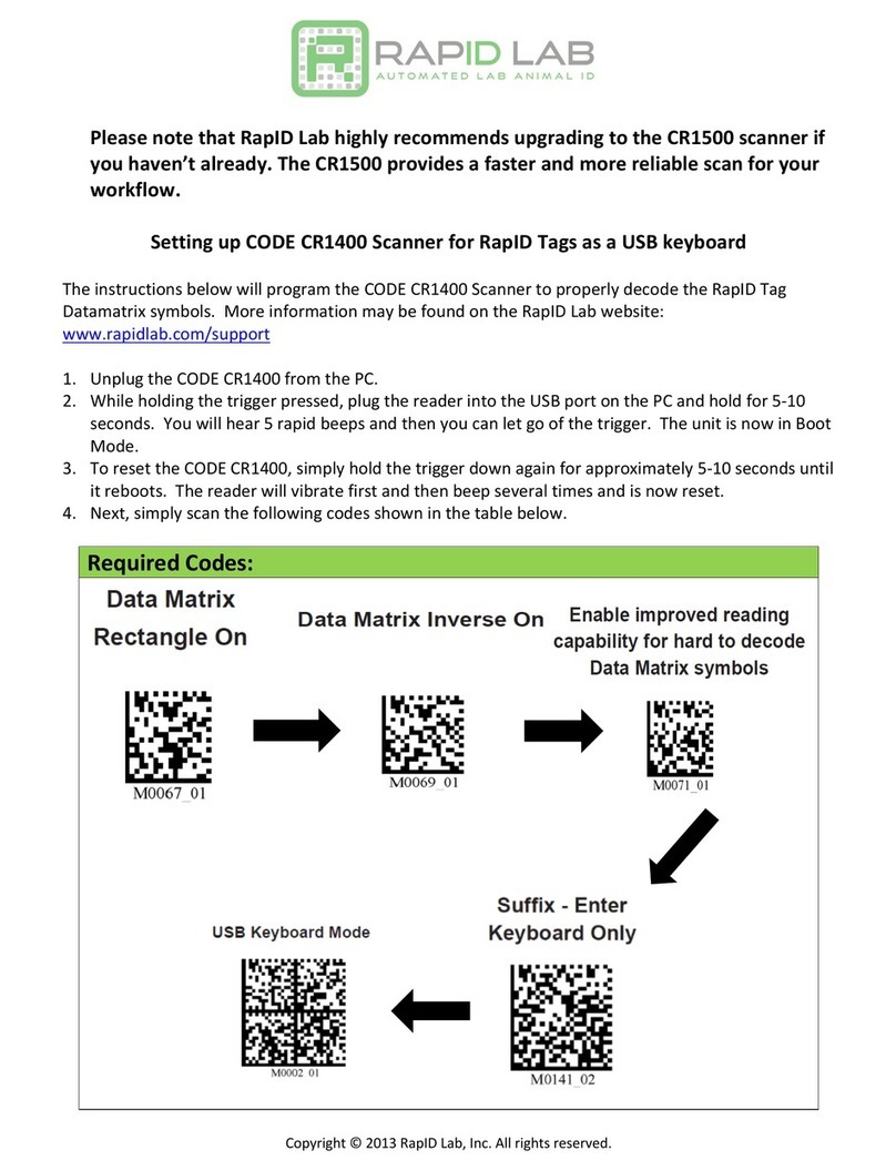RapID Lab CR1400 User manual