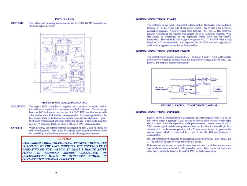 Spang Power Electronics 451-60 owner's manual