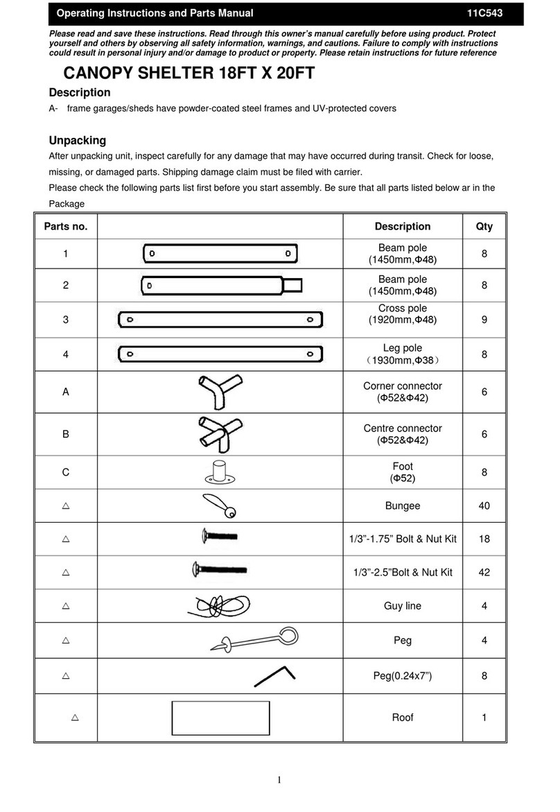 ZORO 11C543 Operating instructions and parts manual