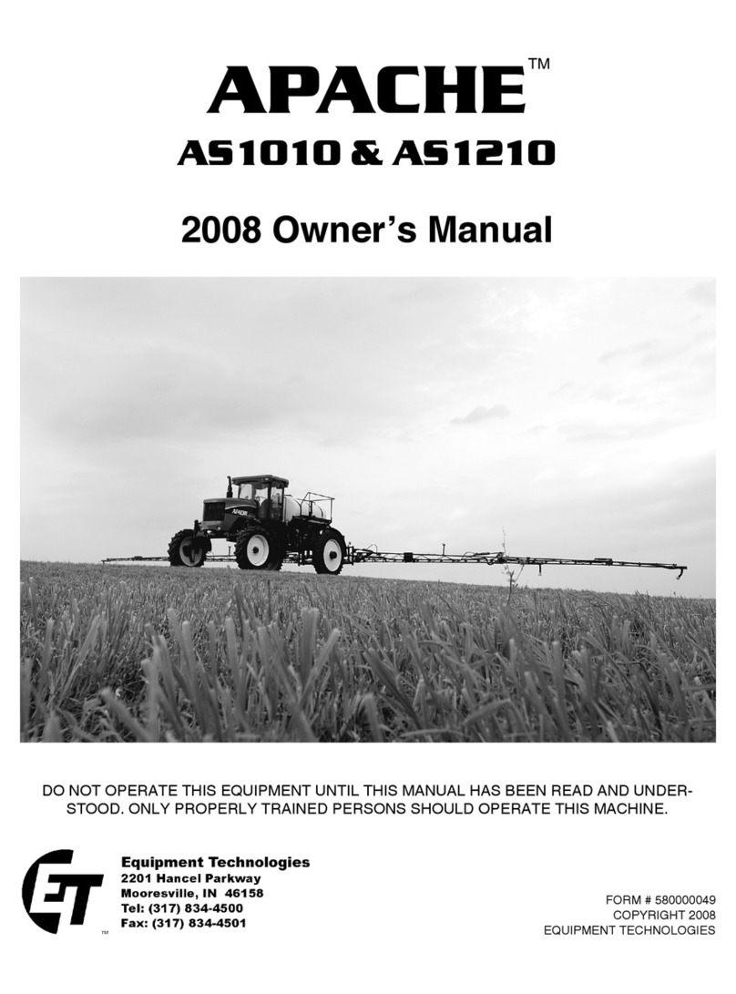 Equipment Technologies APACHE AS1010 owner's manual