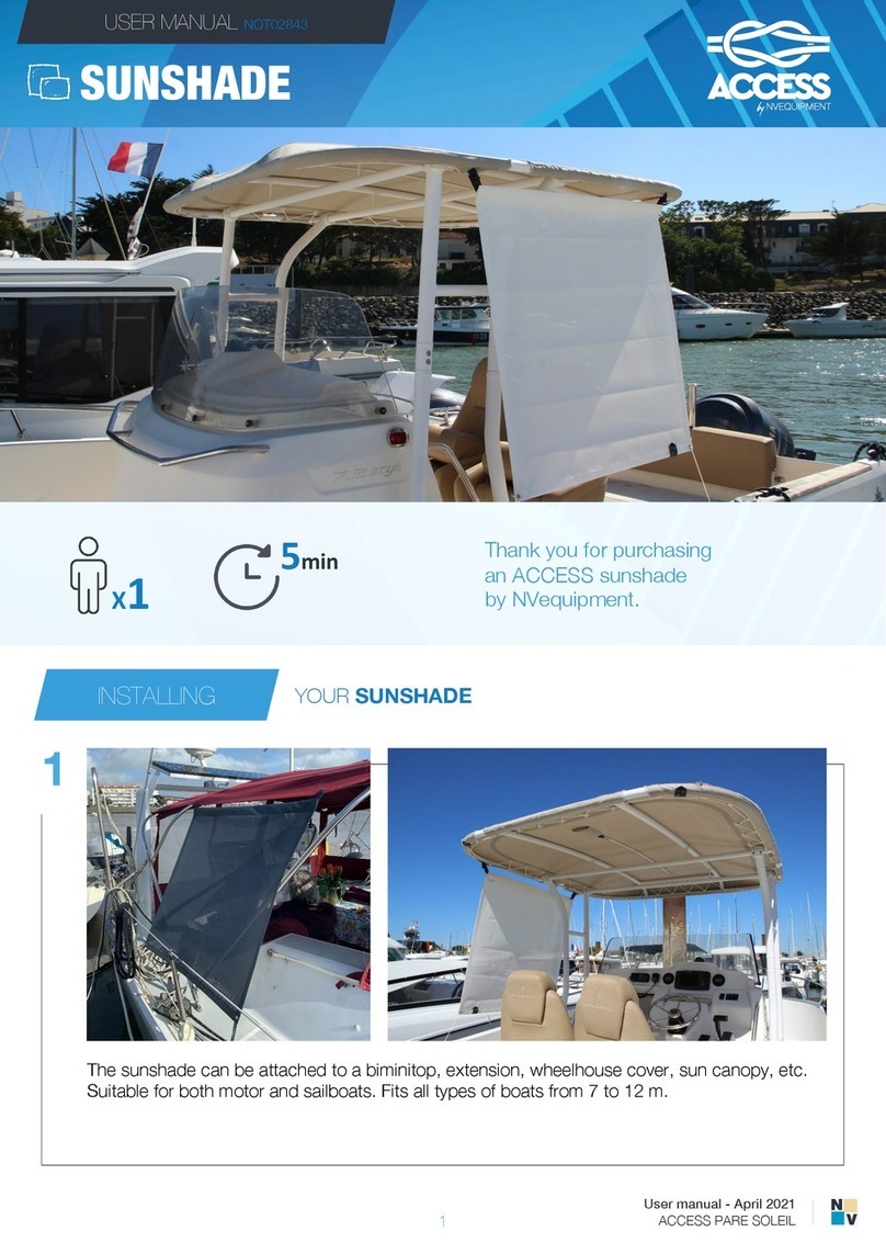 NVequipment ACCESS sunshade user manual