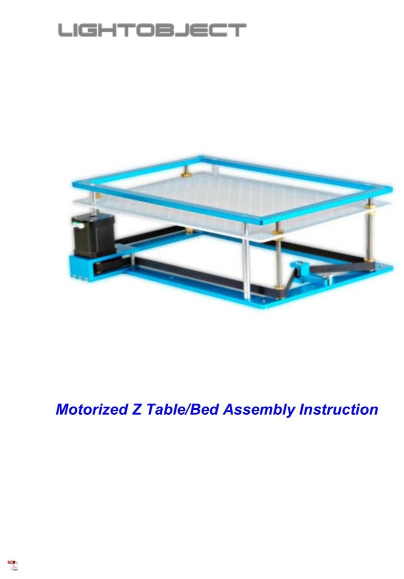 Lightobject Z-table/Bed Assembly instruction